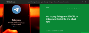 xAI与Telegram达成合作 将Grok聊天机器人集成至Telegram平台