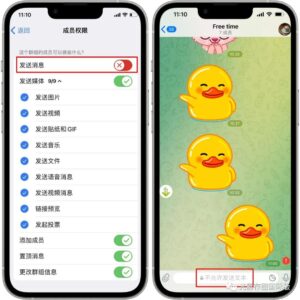 Telegram新功能!群组管理员如何设置管理群组成员发送媒体类型详细教学!