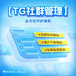 007TG产品:从流量收割到留量深耕:WorkGram四步盘活Telegram用户终身价值